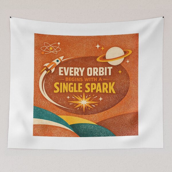 Item preview, Single Spark – Cosmic Inspiration designed and sold by ForeverPrintsOK.