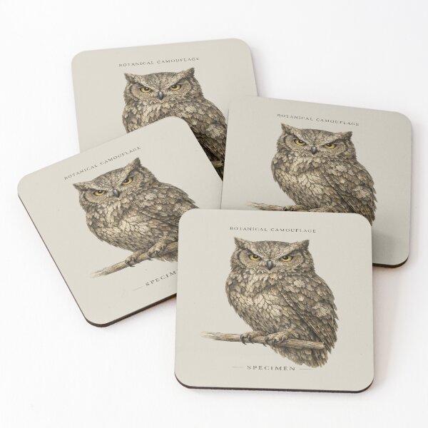 Item preview, BOTANICAL CAMOUFLAGE SPECIMEN Owl Naturalist Graphic designed and sold by POD DYNASTY | Original Print On Demand T-Shirt Graphics.