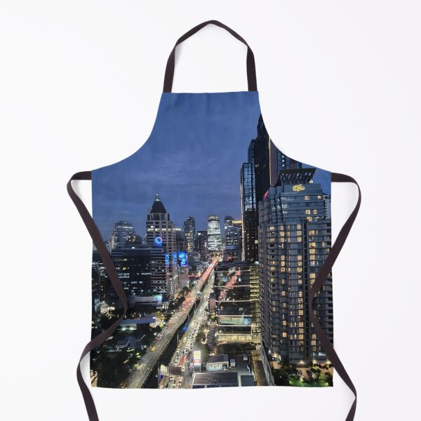 Item preview, Bangkok at night – skyline and street lights designed and sold by Calm Landscapes – Nature & Travel Photos.