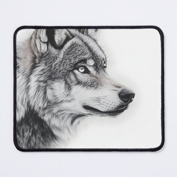 Item preview, Realistic Wolf pencil drawing  designed and sold by Pencil-Art.