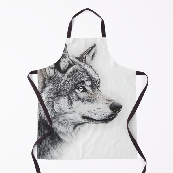 Item preview, Realistic Wolf pencil drawing  designed and sold by Pencil-Art.