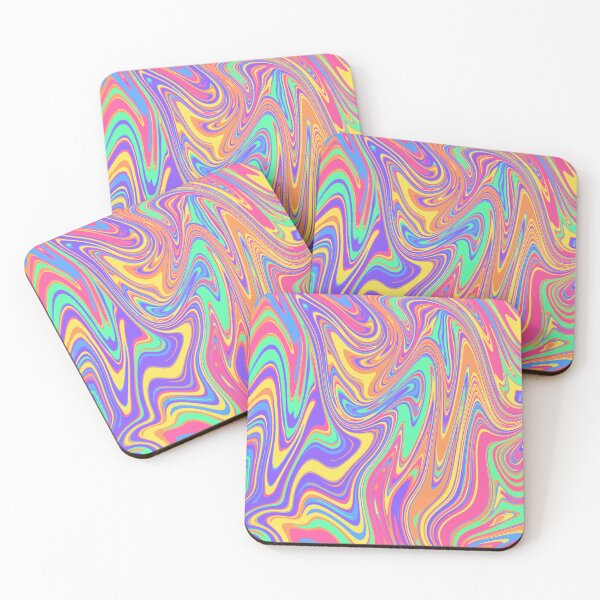 Item preview, Colorful Rainbow Trippy Psychedelic Abstract Liquid Swirl Design designed and sold by Nesstitches.