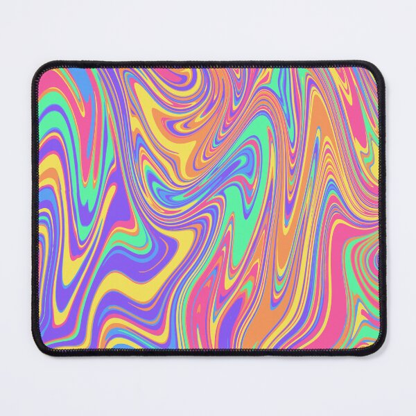 Item preview, Colorful Rainbow Trippy Psychedelic Abstract Liquid Swirl Design designed and sold by Nesstitches.