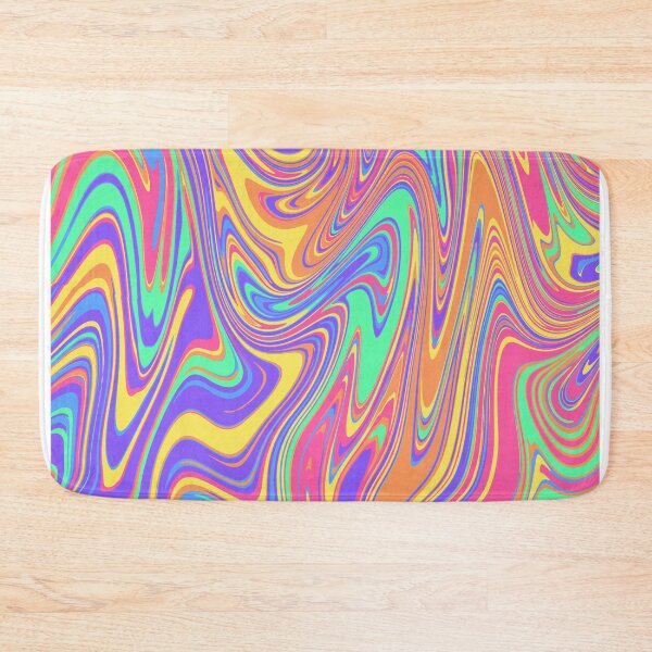 Item preview, Colorful Rainbow Trippy Psychedelic Abstract Liquid Swirl Design designed and sold by Nesstitches.