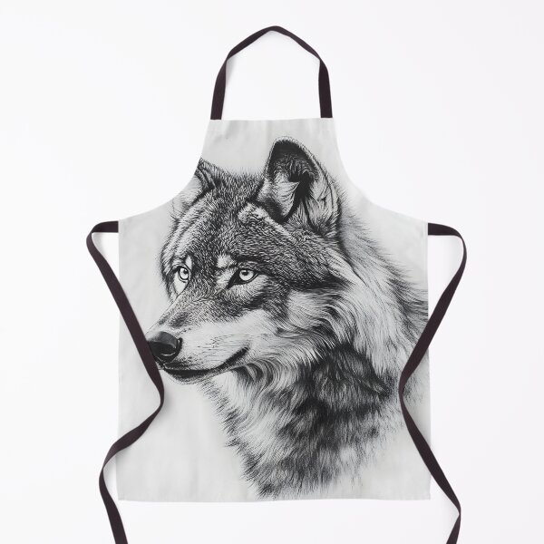 Item preview, Realistic Wolf pencil drawing  designed and sold by Pencil-Art.