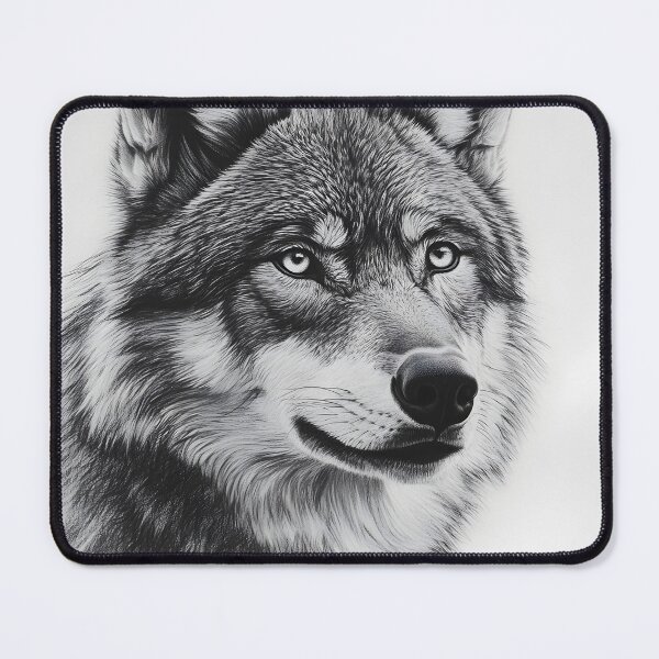 Item preview, Realistic Wolf pencil drawing  designed and sold by Pencil-Art.