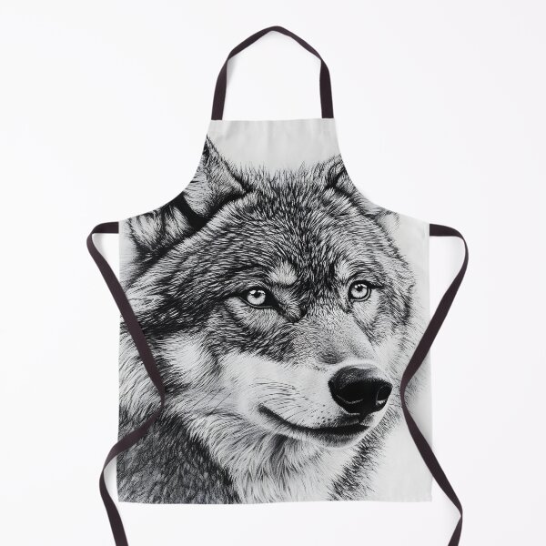 Item preview, Realistic Wolf pencil drawing  designed and sold by Pencil-Art.