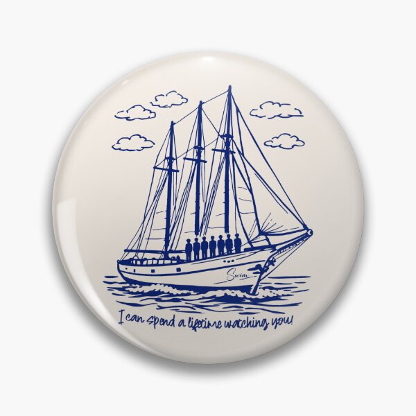 Item preview, BTS Arirang - Swim - Retro Boat y 7 miembros - Blue Coquette Vibe designed and sold by moteesshop.