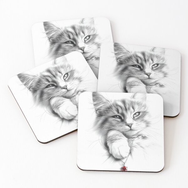 Item preview, Realistic cat pencil drawing designed and sold by Pencil-Art.