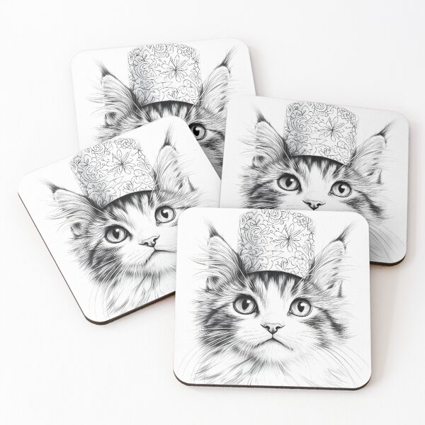 Item preview, Realistic cat pencil drawing designed and sold by Pencil-Art.