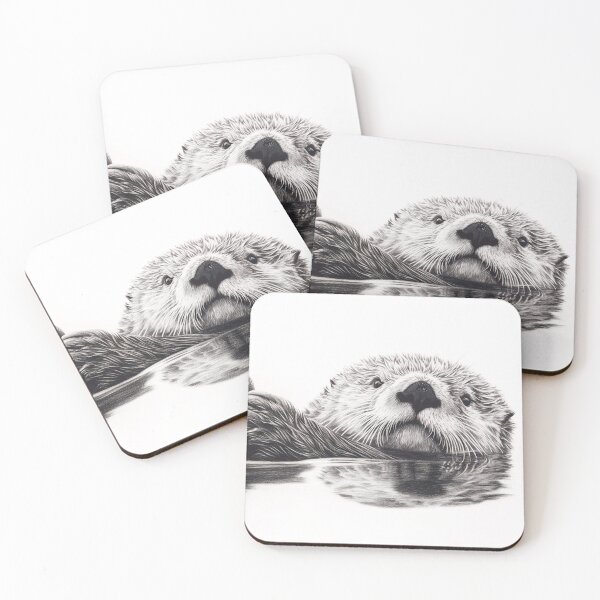 Item preview, Realistic Otter pencil drawing designed and sold by Pencil-Art.