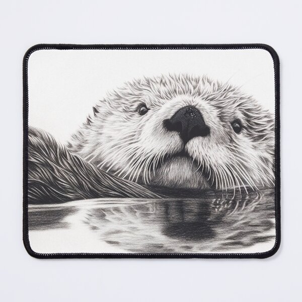 Item preview, Realistic Otter pencil drawing designed and sold by Pencil-Art.