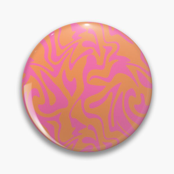 Item preview, Pink and Orange Abstract Liquid Swirl Design designed and sold by Nesstitches.