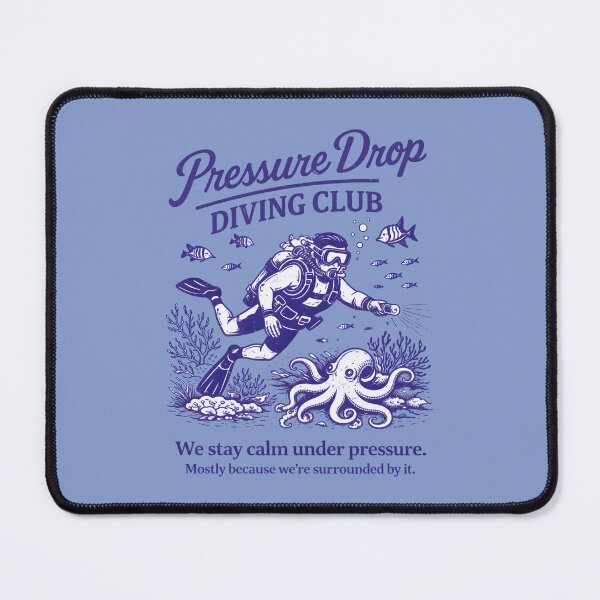 Item preview, Scuba Diving Club Funny Stay Calm Under Pressure designed and sold by HowToCanadian.