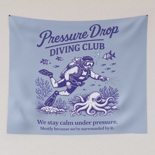 Item preview, Scuba Diving Club Funny Stay Calm Under Pressure designed and sold by HowToCanadian.