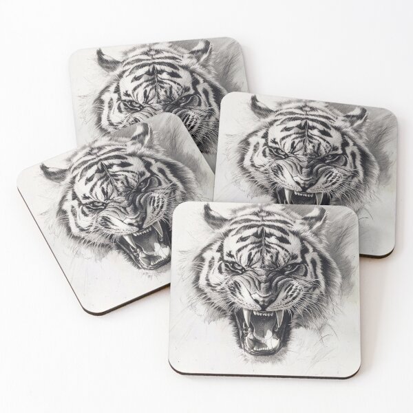 Item preview, Realistic Tiger pencil drawing designed and sold by Pencil-Art.