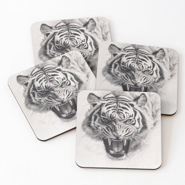 Item preview, Realistic Tiger pencil drawing designed and sold by Pencil-Art.
