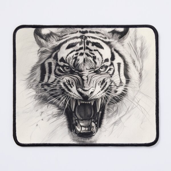 Item preview, Realistic Tiger pencil drawing designed and sold by Pencil-Art.
