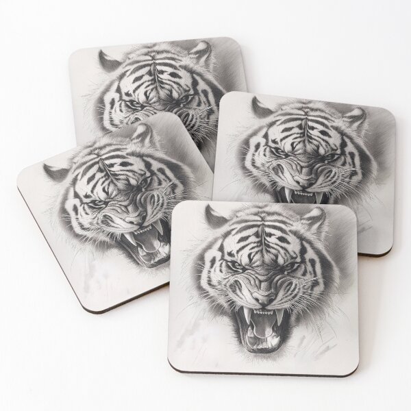 Item preview, Realistic Tiger pencil drawing designed and sold by Pencil-Art.