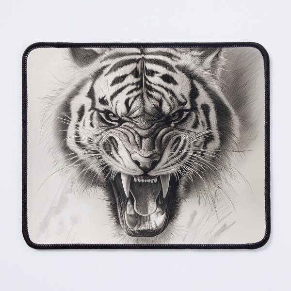 Item preview, Realistic Tiger pencil drawing designed and sold by Pencil-Art.