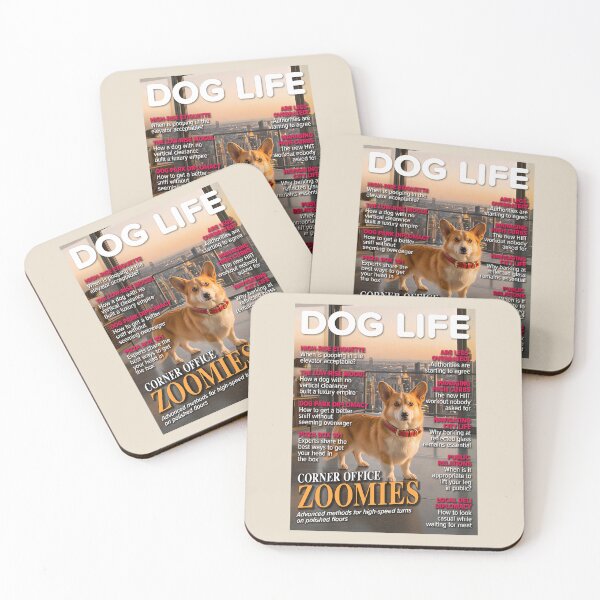 Item preview, Dog Life Corgi Cover – Corner Office Zoomies designed and sold by FrancophileFun.