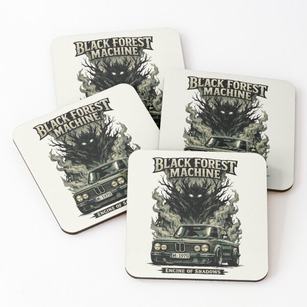 Item preview, Black Forest Machine Vintage Car Horror Art designed and sold by Retro Arabica.