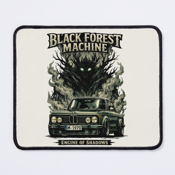 Item preview, Black Forest Machine Vintage Car Horror Art designed and sold by Retro Arabica.