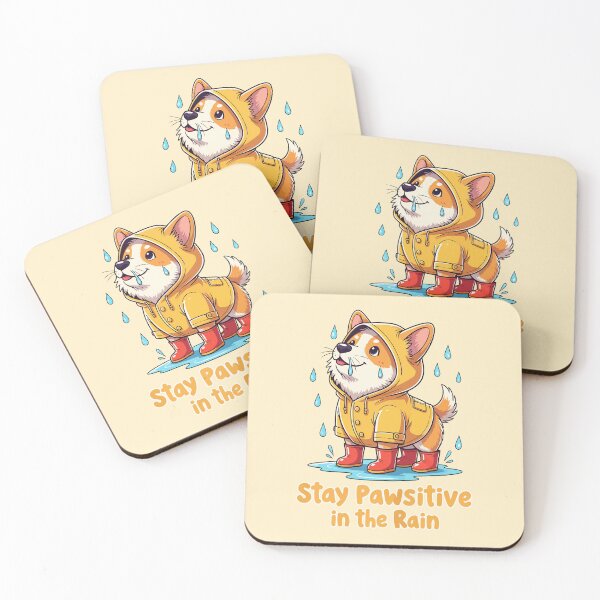 Item preview, Stay Pawsitive in the Rain designed and sold by Amir Faysal.