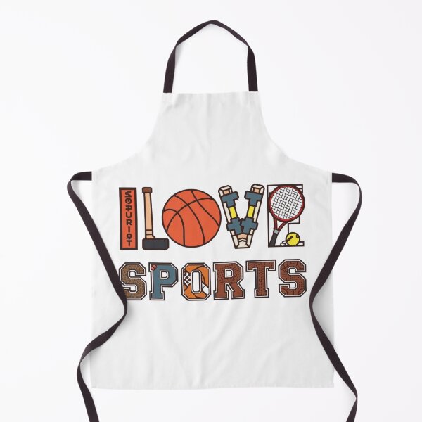 Item preview, I Love Sports Shirt Athlete Gift Multi Sport Design Basketball Tennis Gym designed and sold by SOOLEZDRAWS.
