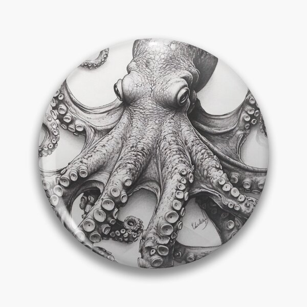 Item preview, Copy of Realistic Octopus pencil drawing designed and sold by Pencil-Art.