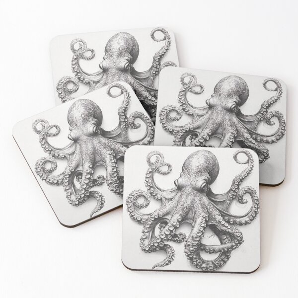 Item preview, Copy of Realistic Octopus pencil drawing designed and sold by Pencil-Art.