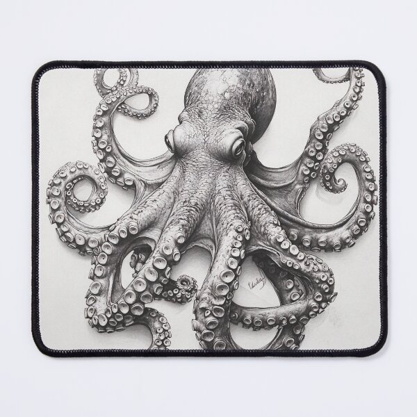 Item preview, Copy of Realistic Octopus pencil drawing designed and sold by Pencil-Art.