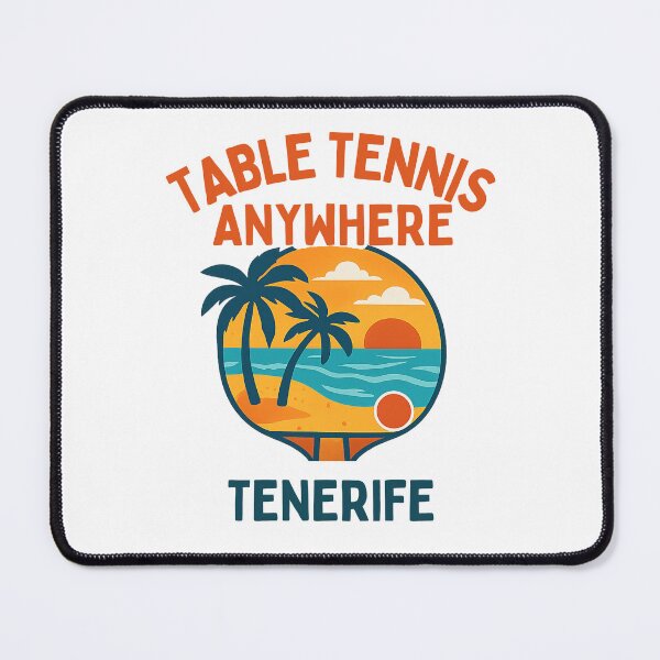Item preview, Tenerife Spain Table Tennis Beach Sunset Retro Ping Pong Paddle T-Shirt designed and sold by OhMyPingCo.