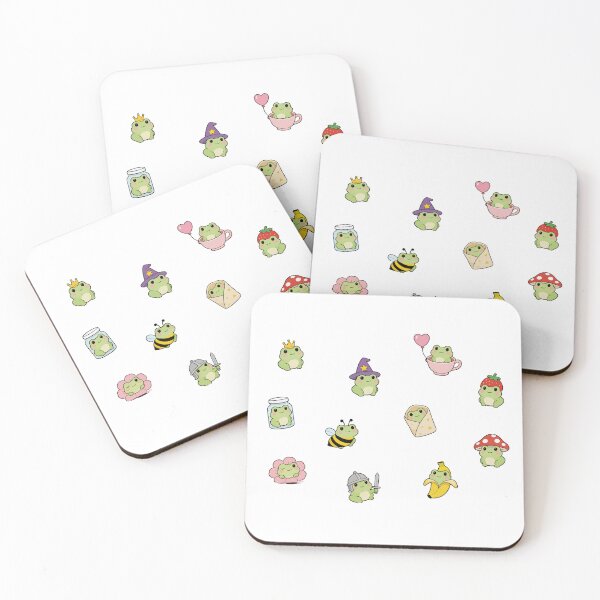 Item preview, Cute kawaii frogs in costumes designed and sold by AliveStyle.