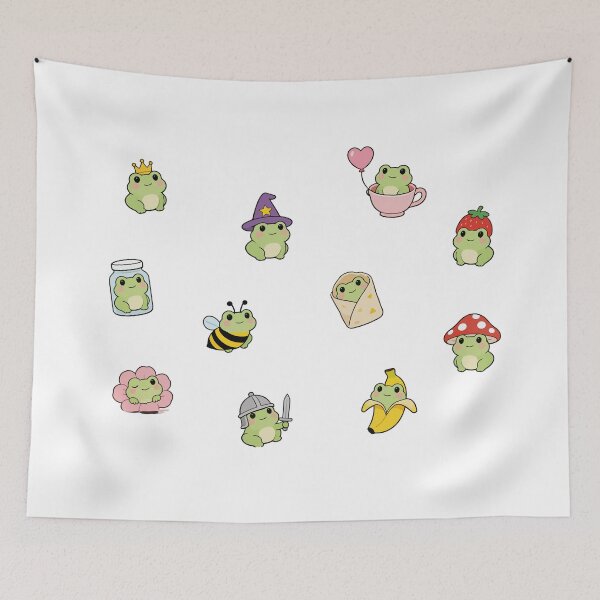 Item preview, Cute kawaii frogs in costumes designed and sold by AliveStyle.