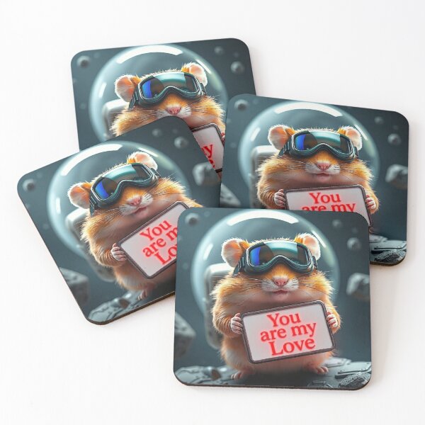 Item preview, Space Hamster Love Note designed and sold by NoriudaR.