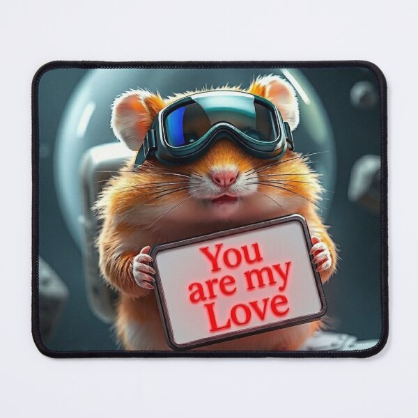 Item preview, Space Hamster Love Note designed and sold by NoriudaR.