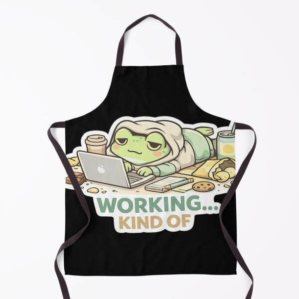 Item preview, Working kind of lazy frog ? sticker designed and sold by ZenGrowth4.