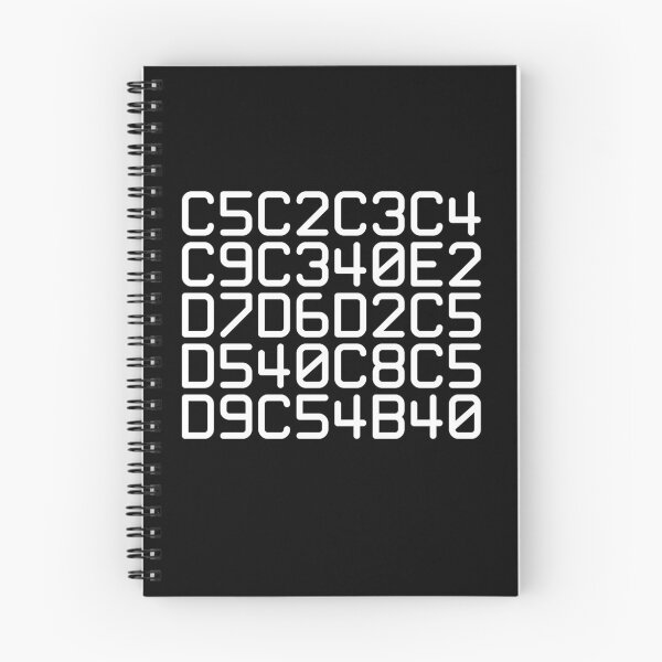 Item preview, EBCDIC hex computer code spoken here (white) designed and sold by bravoalpha.