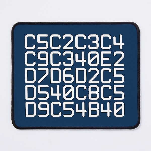 Item preview, EBCDIC hex computer code spoken here (white) designed and sold by bravoalpha.