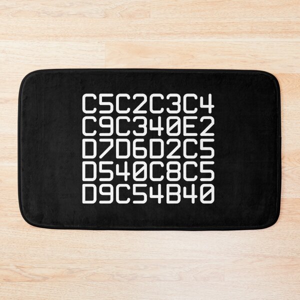 Item preview, EBCDIC hex computer code spoken here (white) designed and sold by bravoalpha.