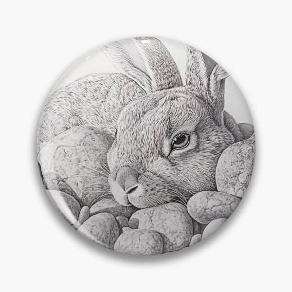 Artikelvorschau, Realistische Kaninchen-Bleistiftzeichnung entworfen und verkauft von Pencil-Art.