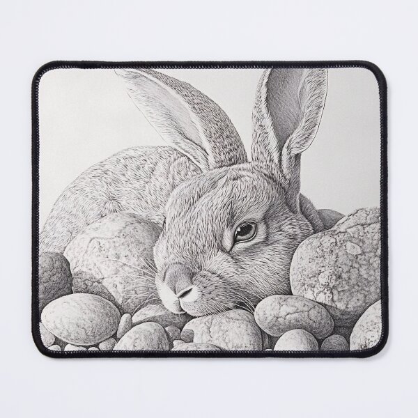 Item preview, Realistic Rabbit pencil drawing designed and sold by Pencil-Art.