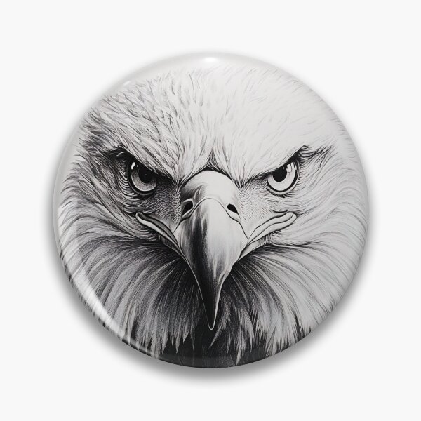 Item preview, Pencil drawn Bald Eagle High Quality Black and White Design designed and sold by Pencil-Art.