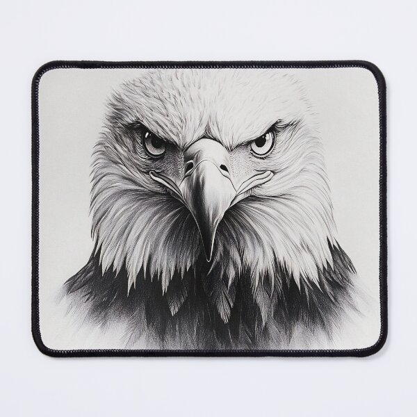 Item preview, Pencil drawn Bald Eagle High Quality Black and White Design designed and sold by Pencil-Art.