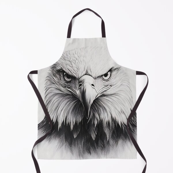 Item preview, Pencil drawn Bald Eagle High Quality Black and White Design designed and sold by Pencil-Art.