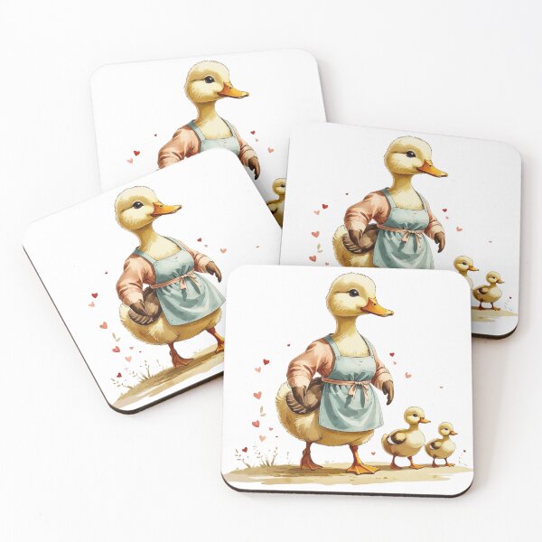 Item preview, Cute Mama Duck And Baby Ducklings Watercolor designed and sold by AQUILAKREO.