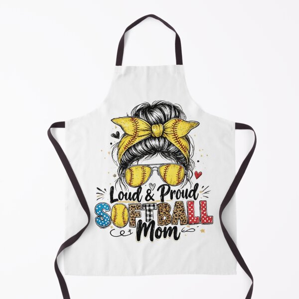 Item preview, Softball Mom Life – Messy Bun Sunglasses Softball Bow Graphic designed and sold by DoodloraStudio.