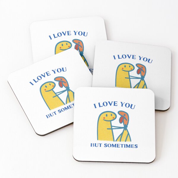 Item preview, I Love You But Sometimes — Funny Relationship Humor | Sarcastic Couple Doodles designed and sold by Colorful-Garden.