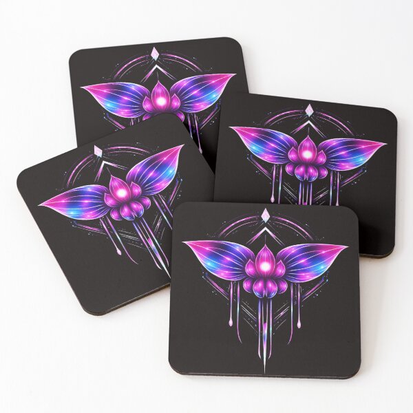 Item preview, Cyber Bat Flower Neon Sigil designed and sold by slinsish.